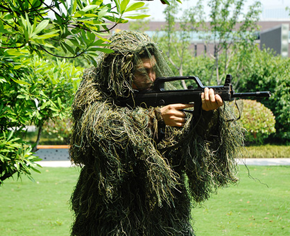 叢林毛絲兩件套偽裝服